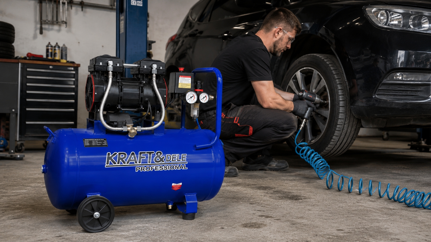 Bezolejový kompresor 50l 1500 W 290 lmin KD4052